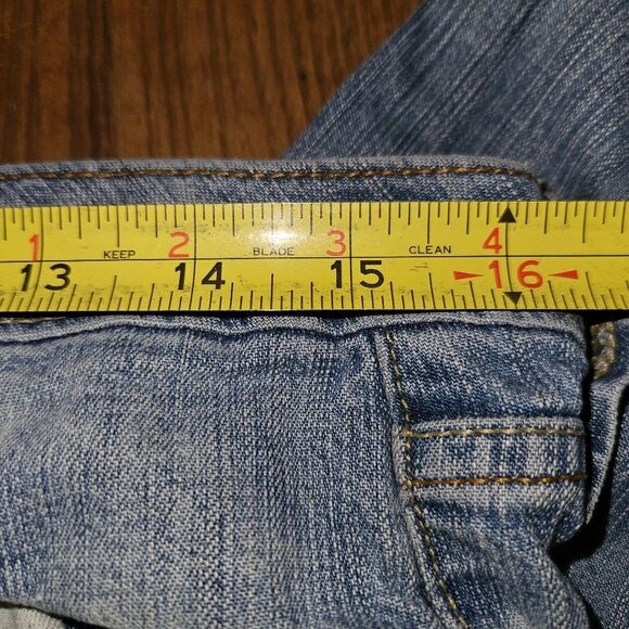 Vintage Y2K Paris Blues Flare Jeans Junior Size 11 | Light Stone Washed Retro - Picture 5 of 13